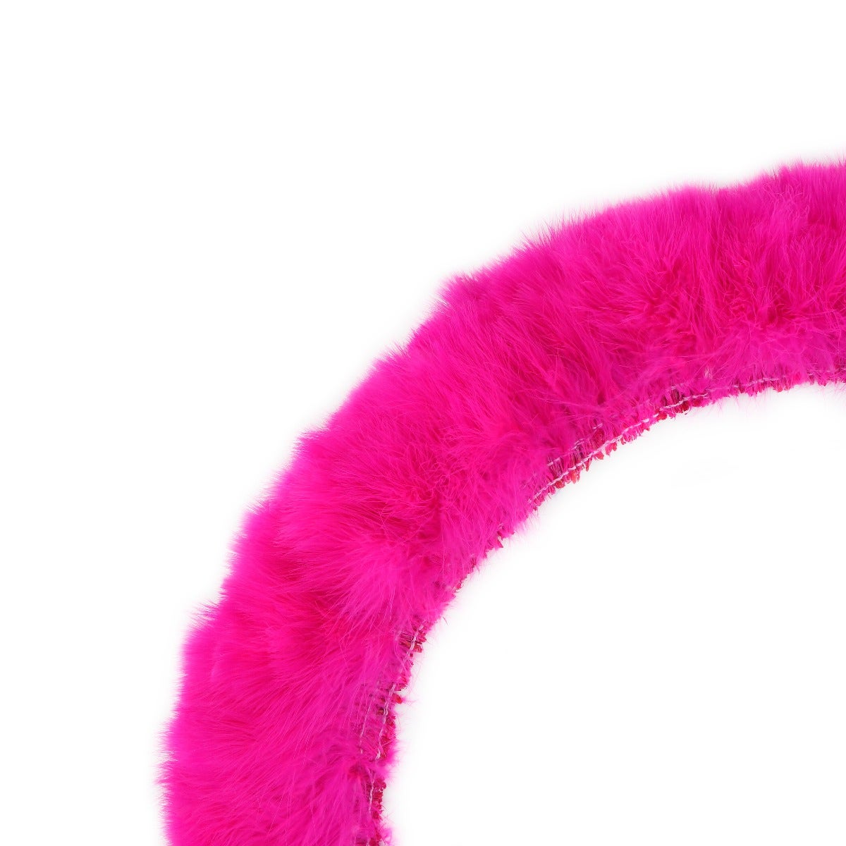 STRUNG TURKEY MARABOU BLOOD QUILL FEATHERS 3-4" - SHOCKING PINK