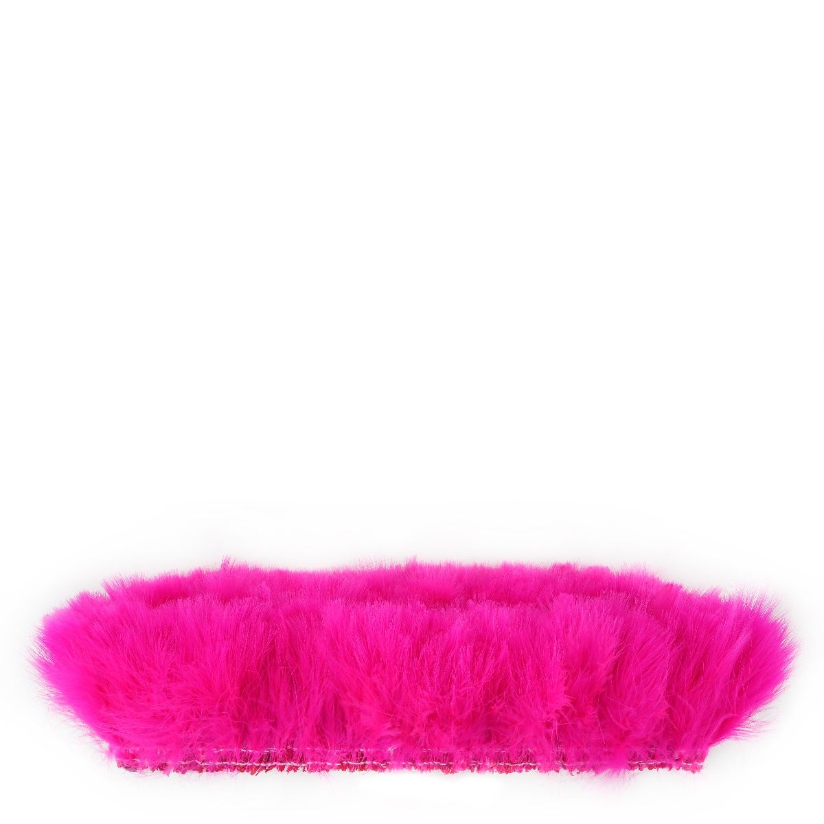 STRUNG TURKEY MARABOU BLOOD QUILL FEATHERS 3-4" - SHOCKING PINK