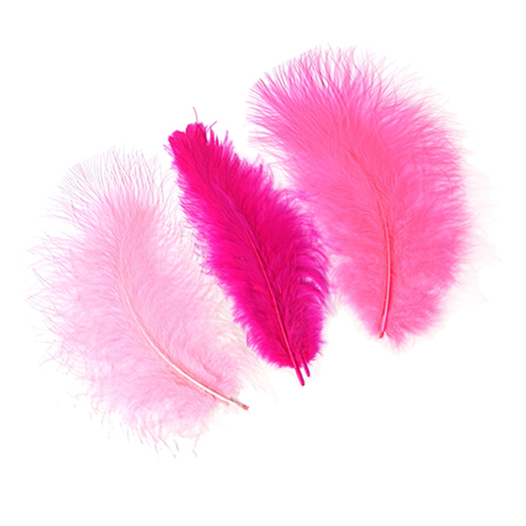 Loose Turkey Marabou Mix Dyed - Pinks Mix