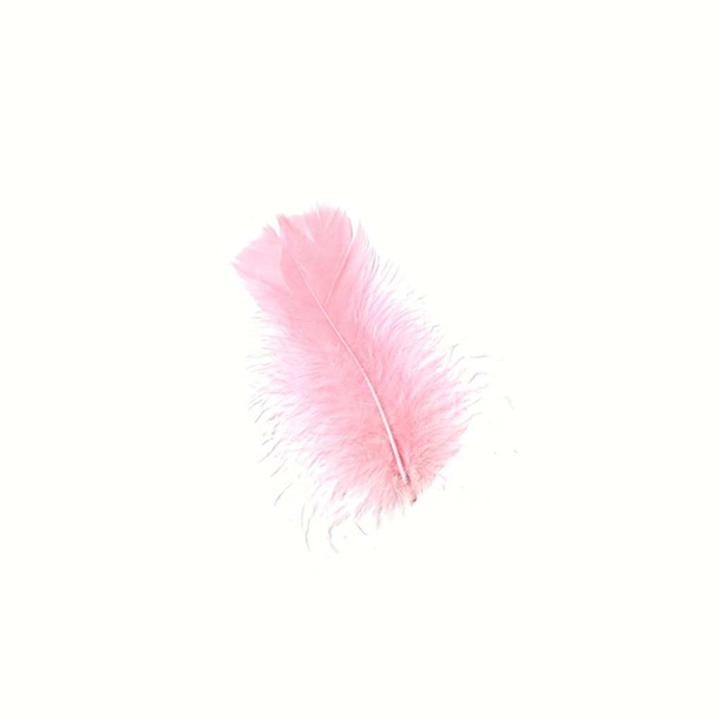 Loose Turkey Plumage Feathers 3-5" - Candy Pink