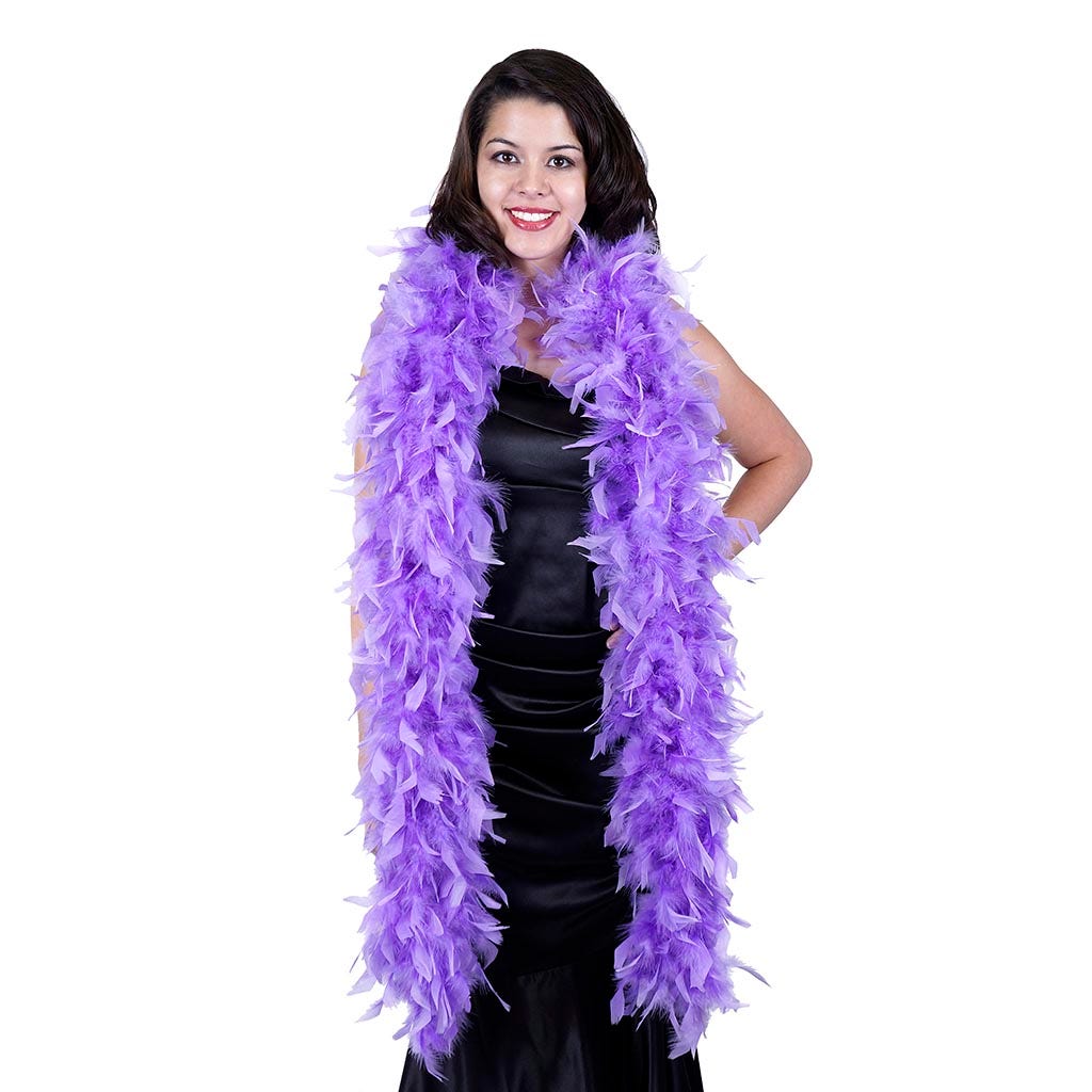 Chandelle Feather Boa - Heavyweight  - Lavender