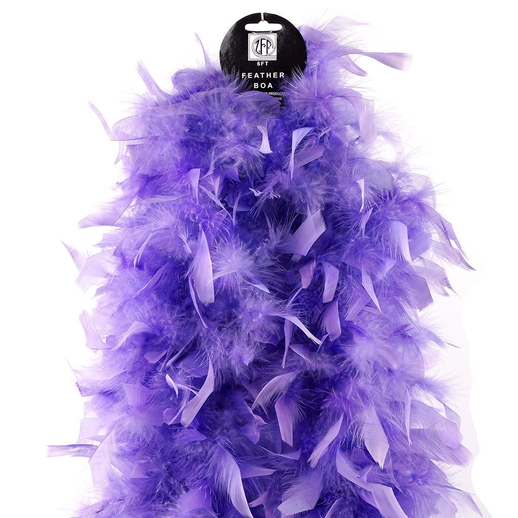 Chandelle Feather Boa - Heavyweight  - Lavender