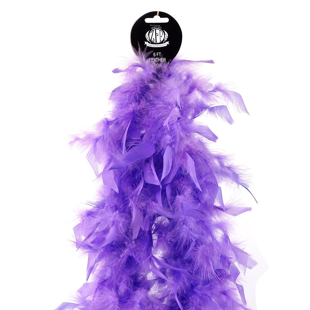 Chandelle Feather Boa - Lightweight - Lavender