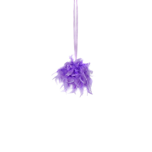Chandelle Feather Pom Poms - Lavender