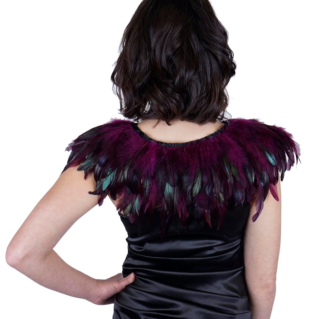 Purple Feather Cape