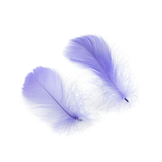 Lavender Loose Goose Coquille Feathers 3-5 inch