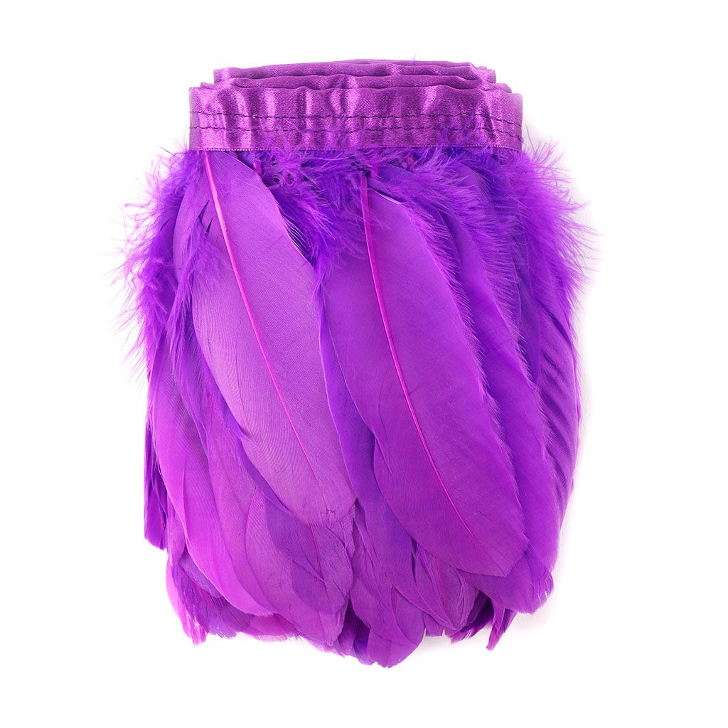 Parried Goose Pallet Feather Fringe - Fl Lilac