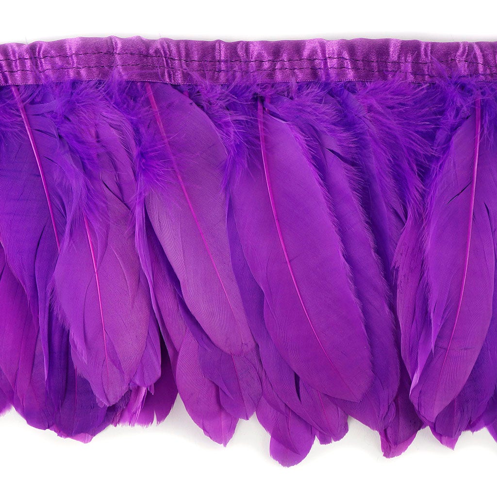 Parried Goose Pallet Feather Fringe - Fl Lilac