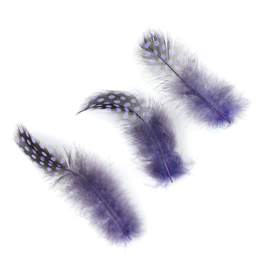Bulk Guinea Hen Plumage - 1/4 lb - Lavender