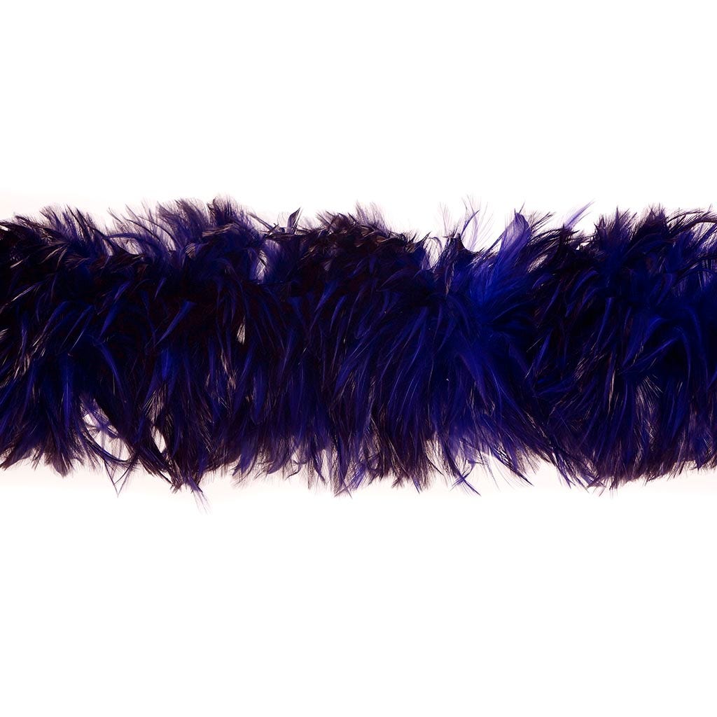 Rooster Hackle Boa Dyed - Regal