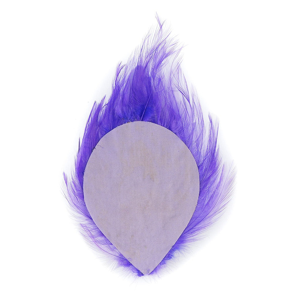 Feather Hackle Pads Dyed - Lavender