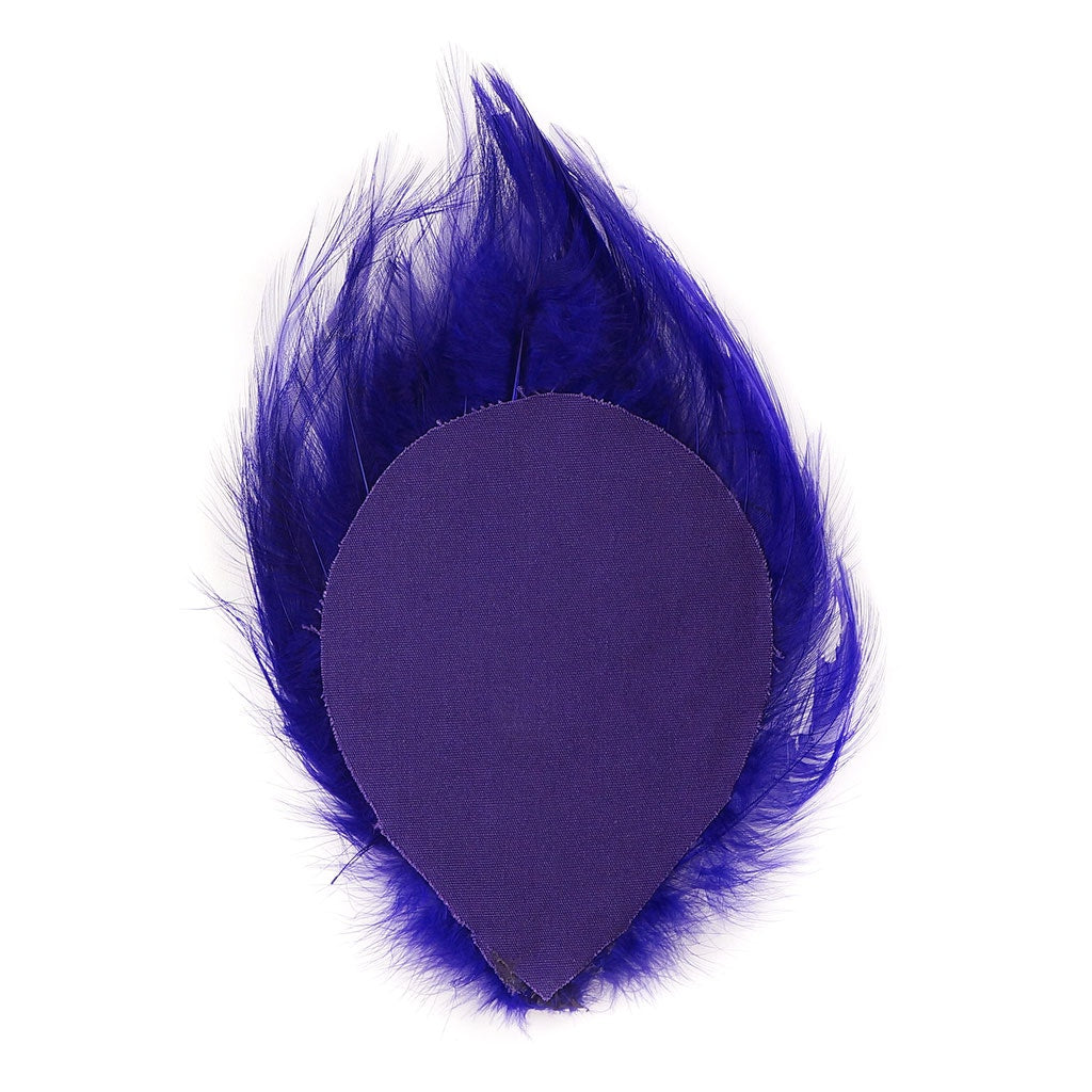 Feather Hackle Pads Dyed - Regal