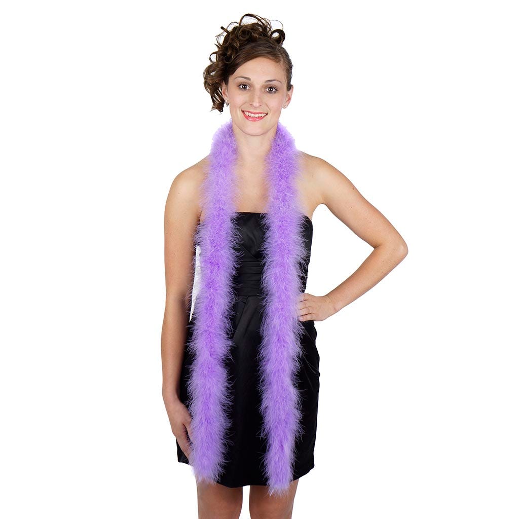 Full Marabou Feather Boa - Lavender