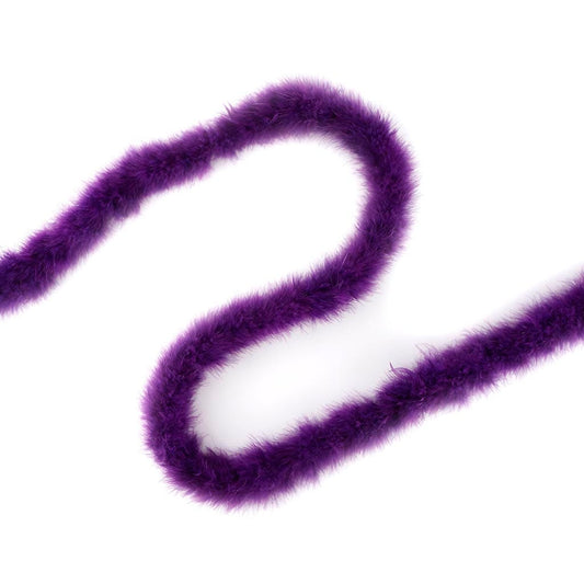 Thin Marabou Feather Boa - Purple