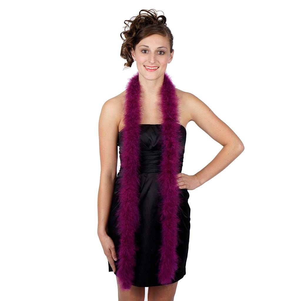 Marabou Feather Boa - Mediumweight - Purple