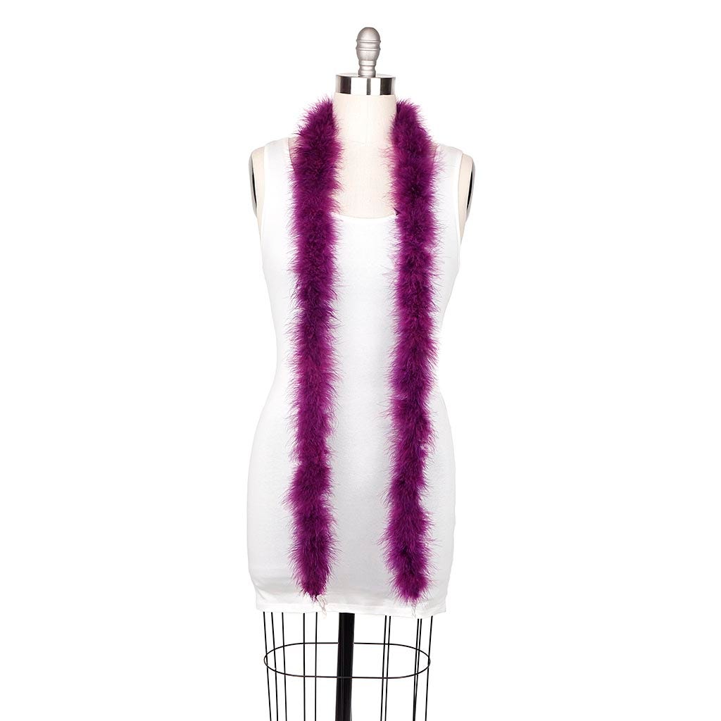 Marabou Feather Boa - Mediumweight - Purple
