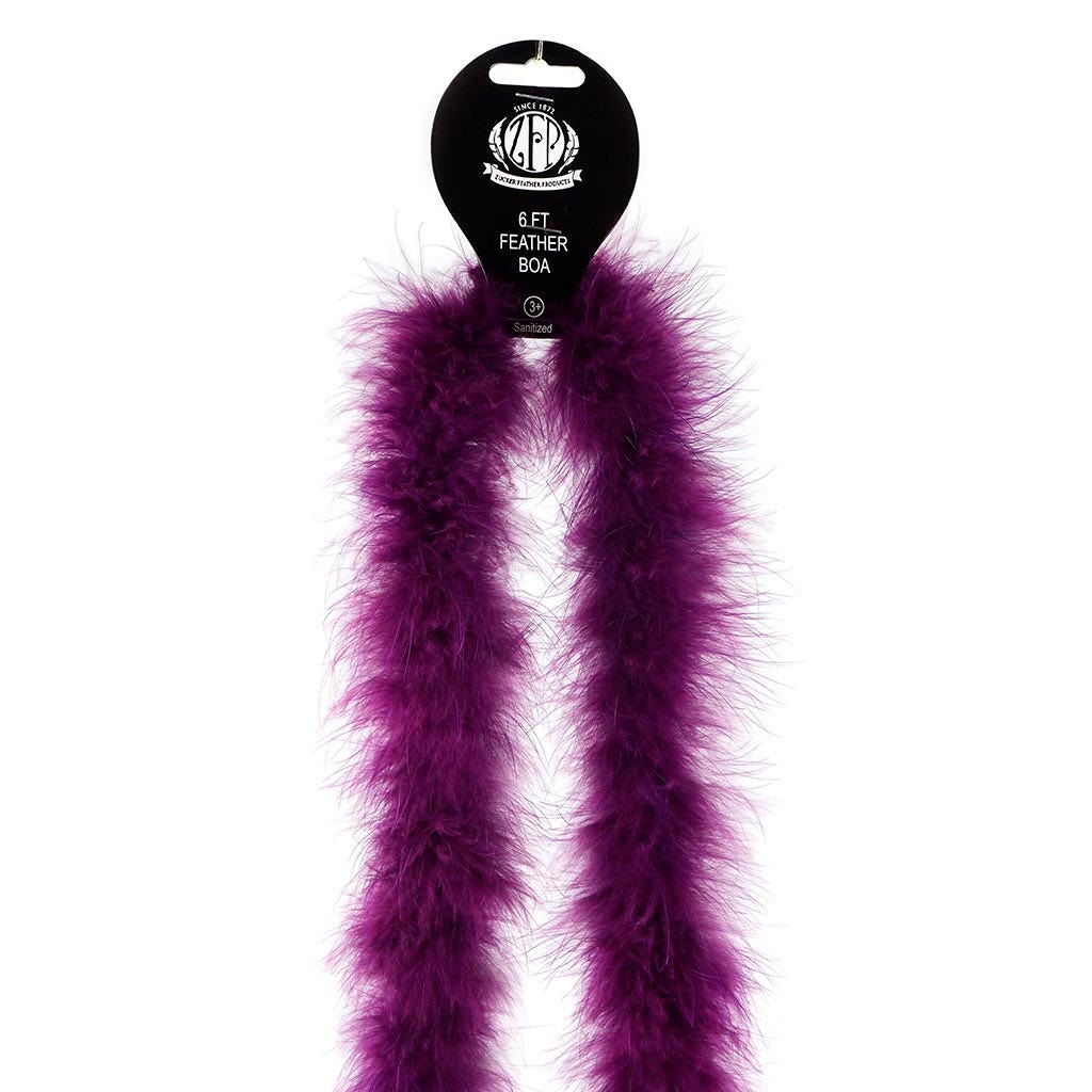 Marabou Feather Boa - Mediumweight - Purple