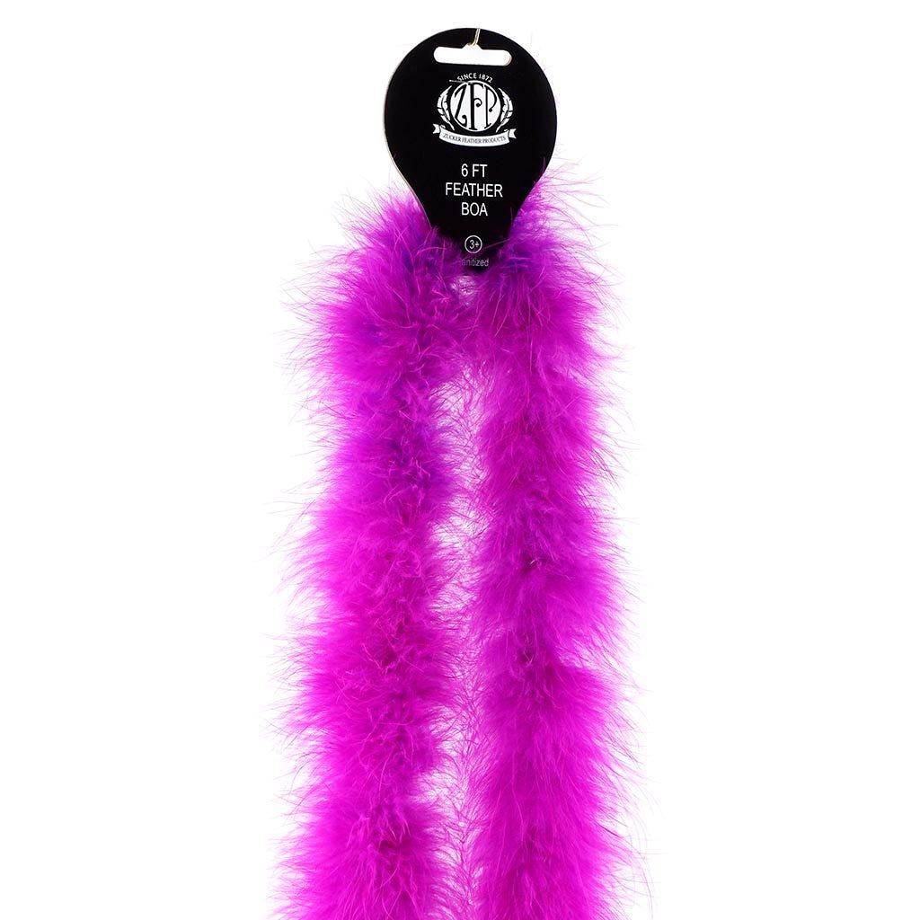 Marabou Feather Boa - Mediumweight - Very Berry