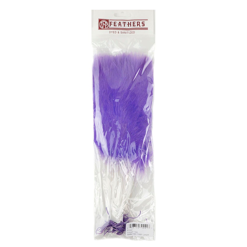 Marabou Feather Fan - Lavender