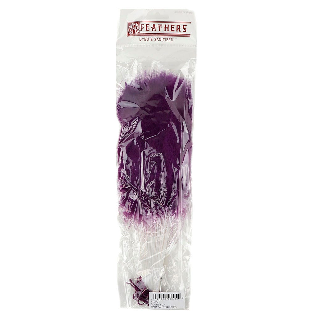 Marabou Feather Fan - Purple