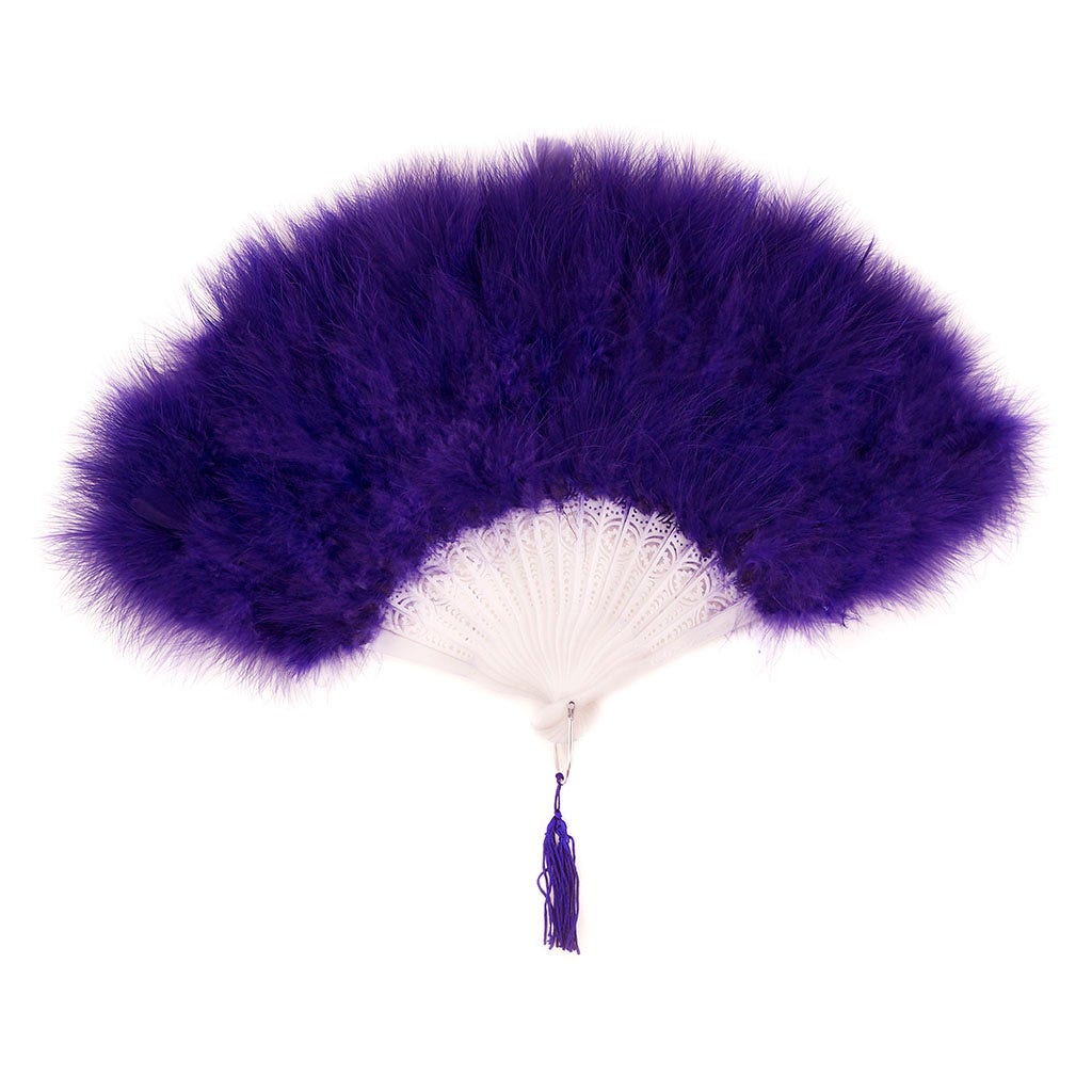 Marabou Feather Fan - Regal