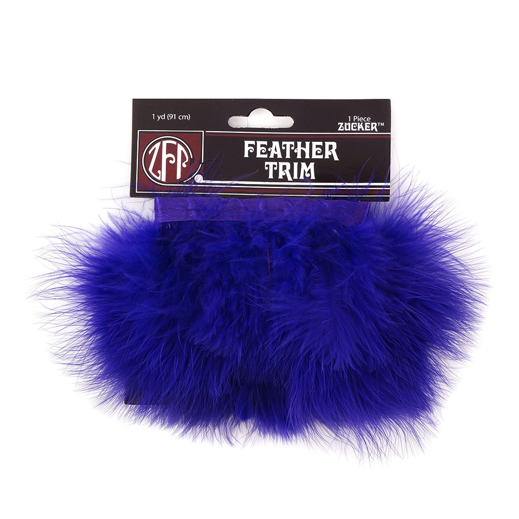 Marabou Feather Fringe 2-3" - 1 yard Regal Purple Bias Craft Tape