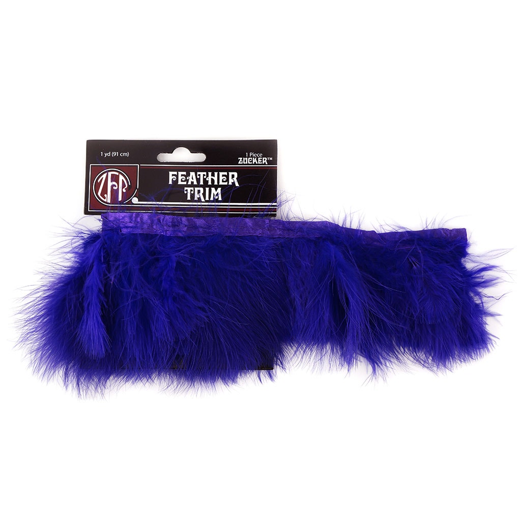 Marabou Feather Fringe 2-3" - 1 yard Regal Purple Bias Craft Tape