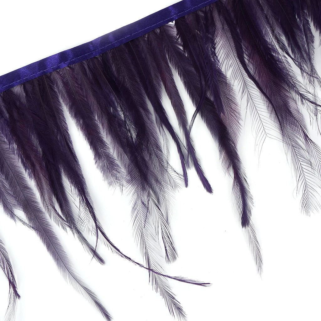 Emu Feather Fringe 5yd Grape
