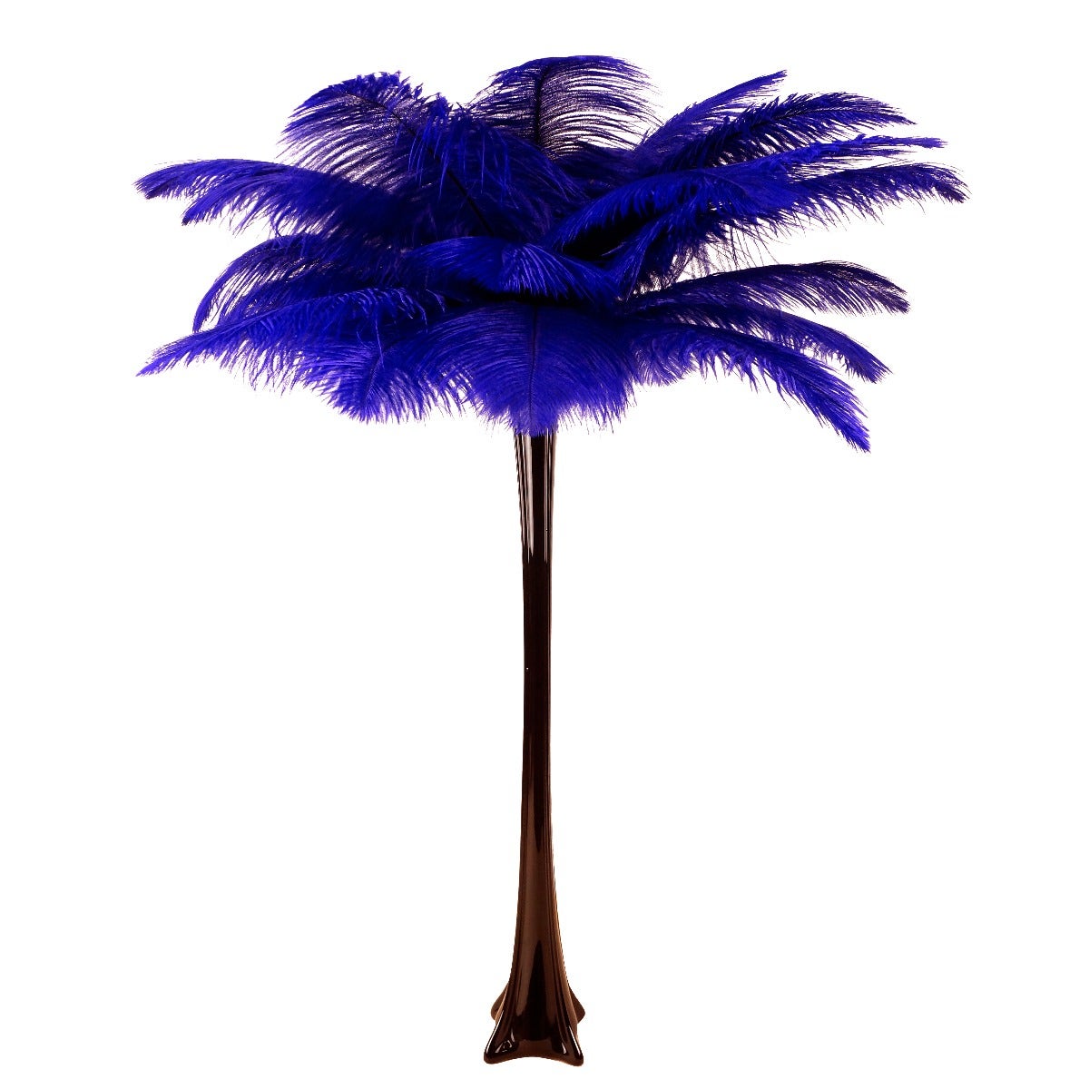 Ostrich Eiffel Tower Centerpiece Regal w/Black Vase