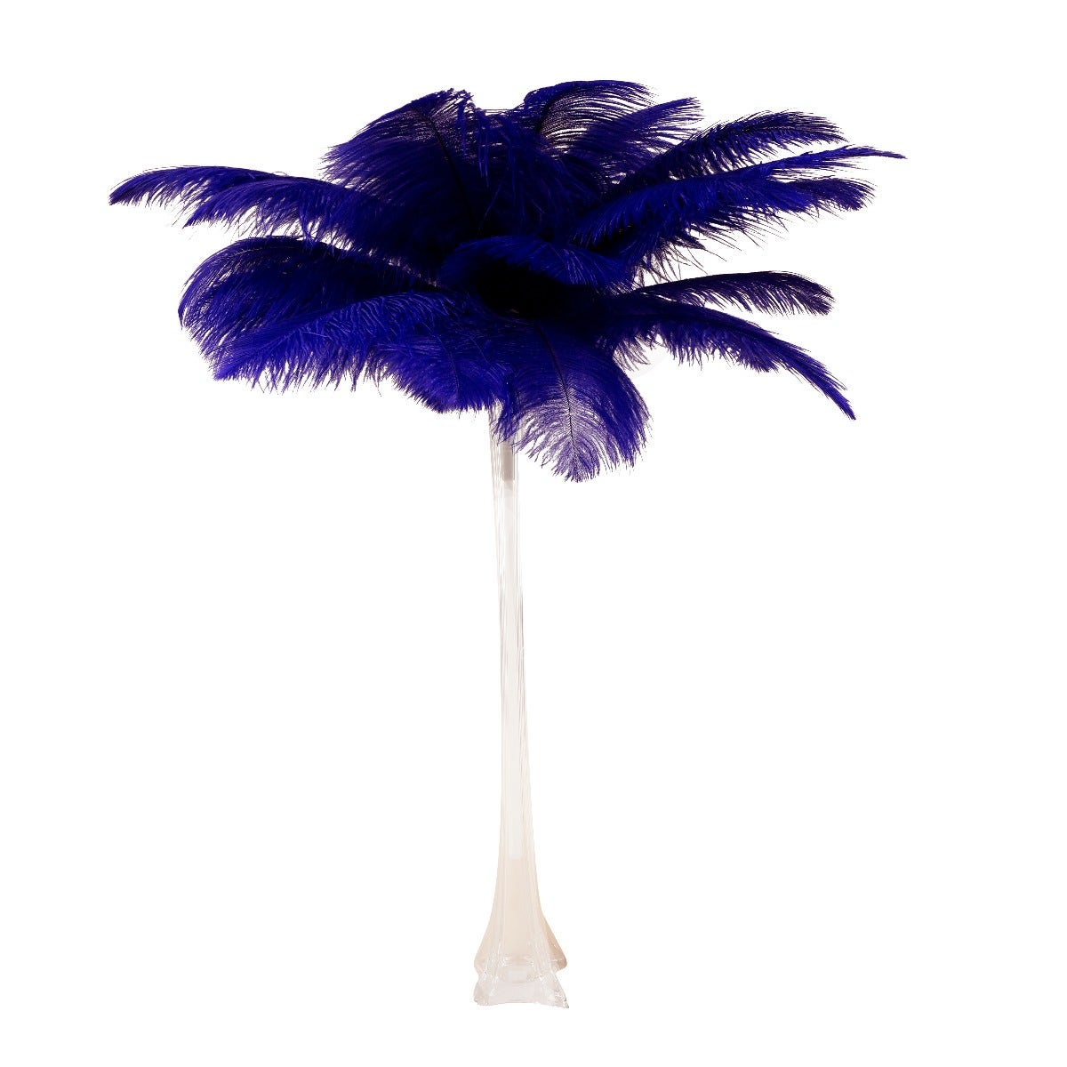 Ostrich Eiffel Tower Centerpiece Regal w/Clear Vase