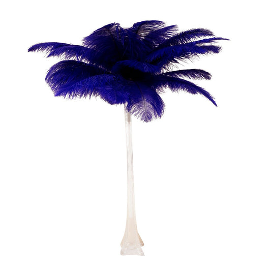 Ostrich Eiffel Tower Centerpiece Regal w/Clear Vase