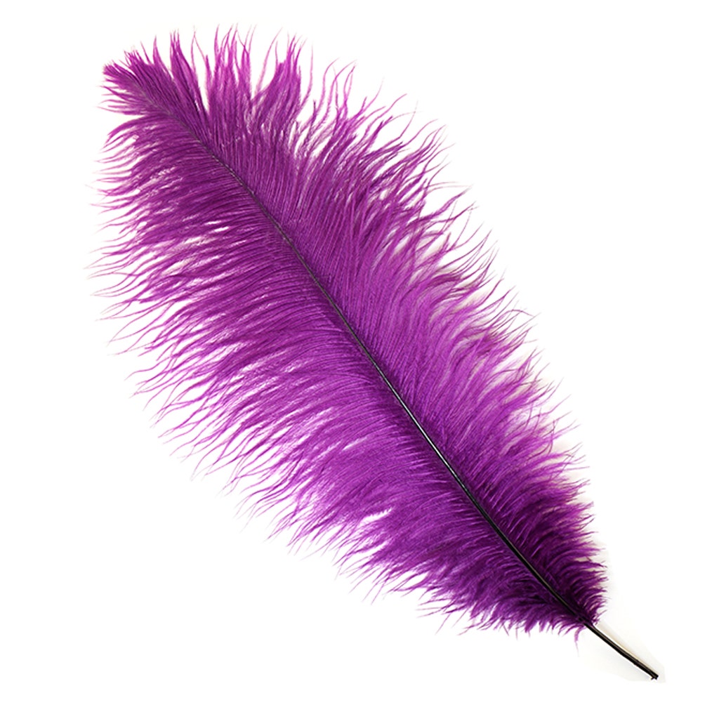 Ostrich Feathers-Narrow Drabs - Purple
