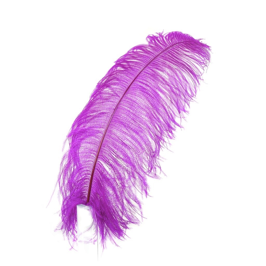 Large Ostrich Feathers - 20-25" Prime Femina Plumes - Very Berry