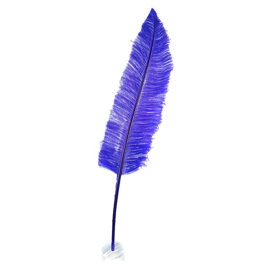 Ostrich Nandu Selected Feathers 12 PCS - FLourescent LILAC