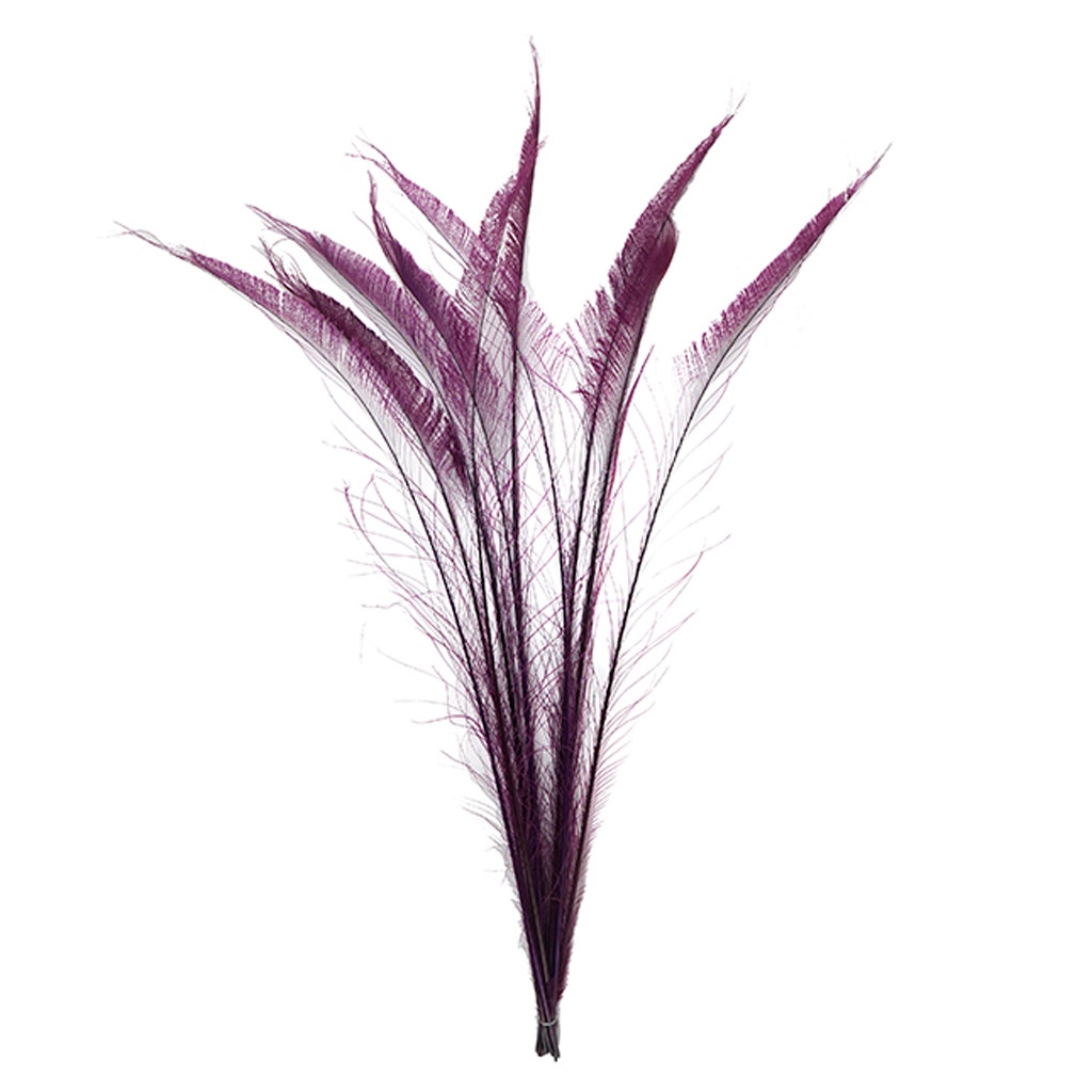 Peacock Swords Bleached/Dyed - Purple