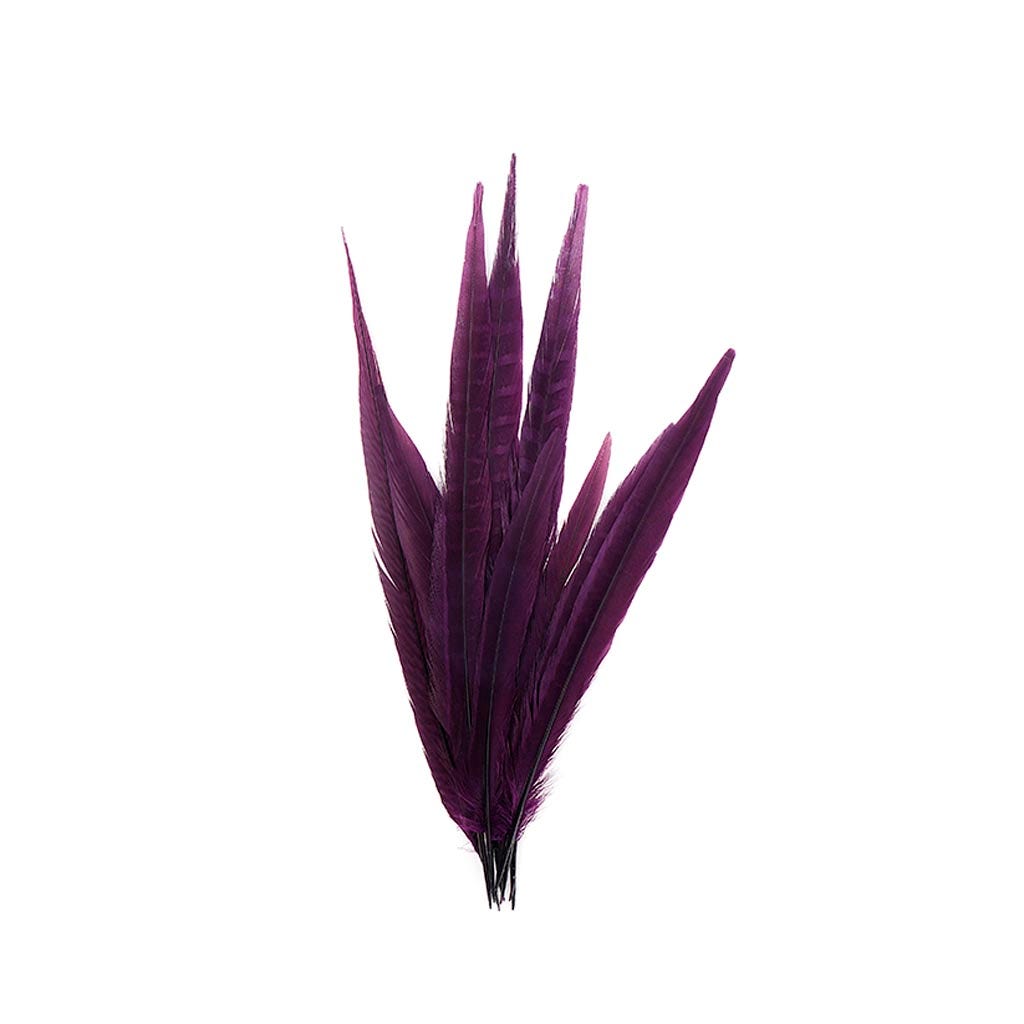 Pheasant Tails Assorted Bleached - Purple