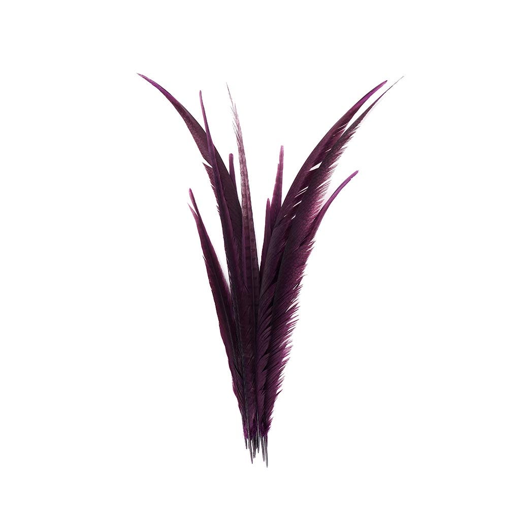 Pheasant Tails Assorted Bleached - Purple