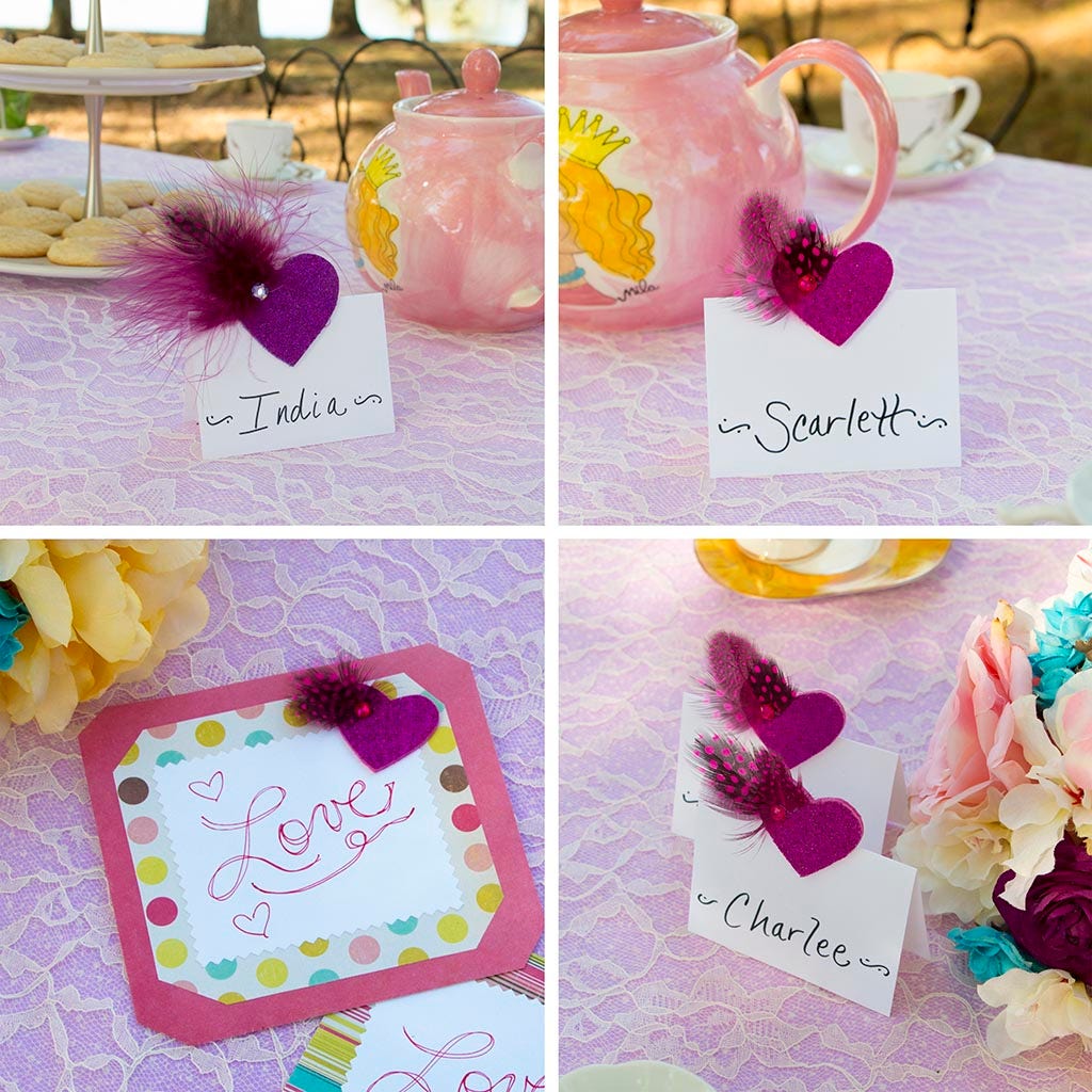Glitter Heart Sticker w/Guinea Purple and Shocking Pink -