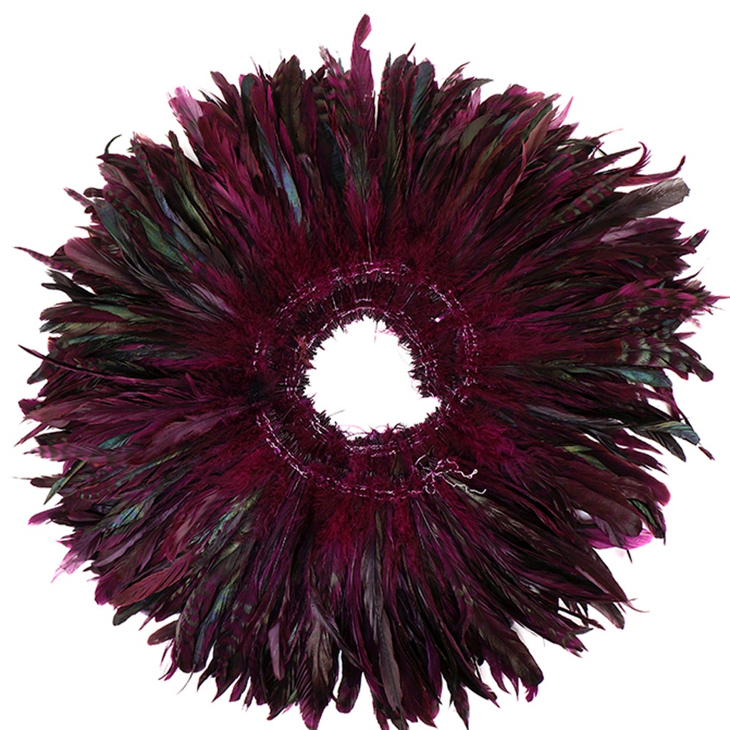 Rooster Coque Tails-Chinchilla - Purple - 7-10" - 1/4 lb (1.25 yard)