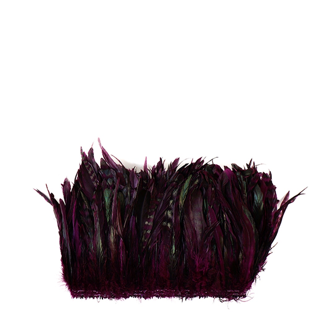 Rooster Coque Tails-Chinchilla - Purple - 7-10" - 1/4 lb (1.25 yard)