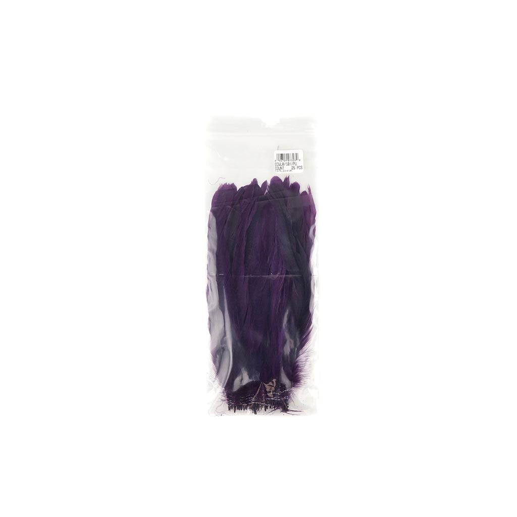 Rooster Coque Tails White-Dyed - Purple