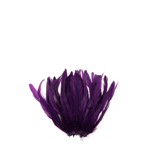 Rooster Coque Tails White-Dyed - Purple