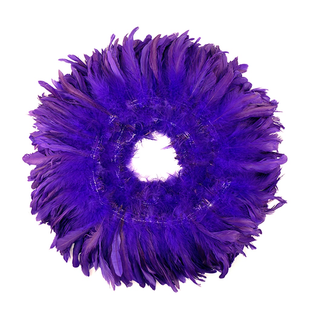 Rooster Coque Tail Feathers Bleach and Dyed - Regal