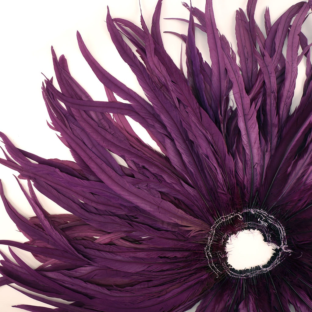 Rooster Coque Tails-Bleach-Dyed - Purple