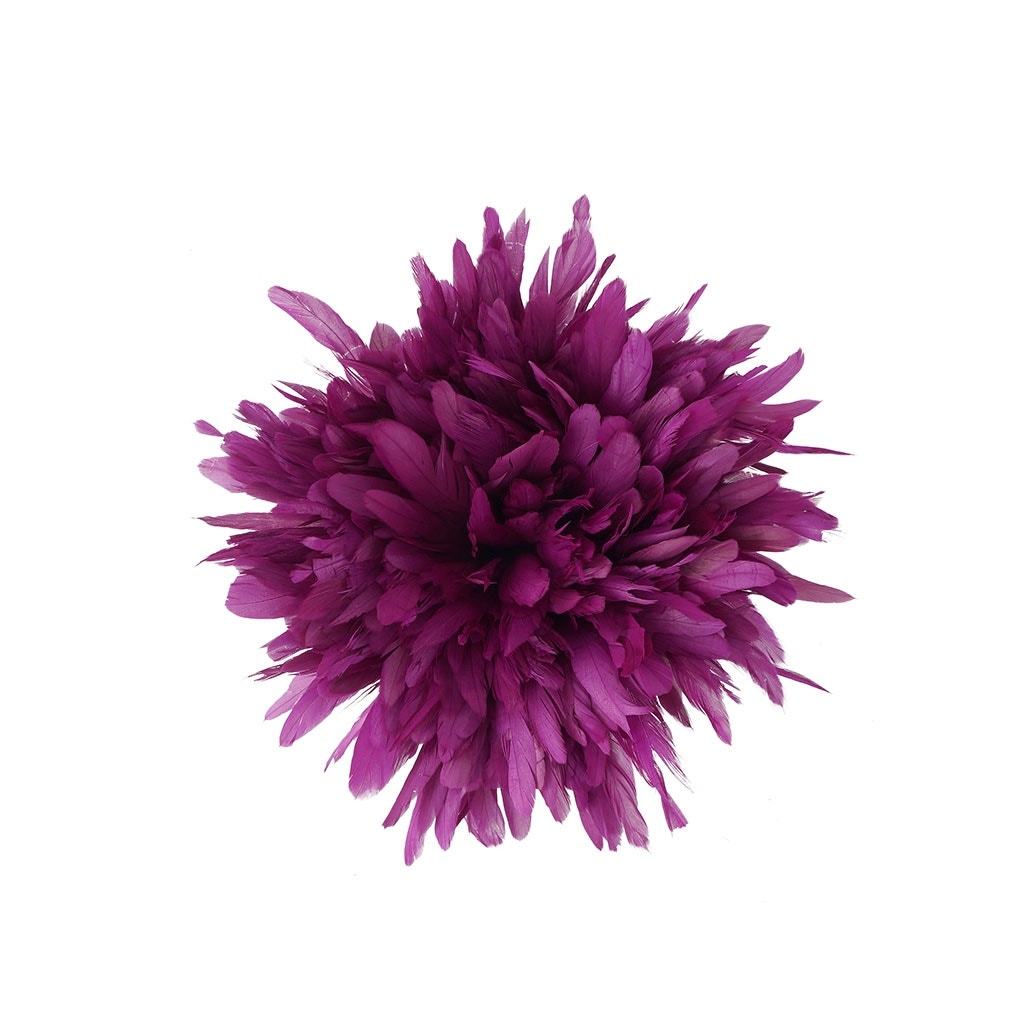 ooster Coque Tail Feathers Bleach and Dyed - Very Berry