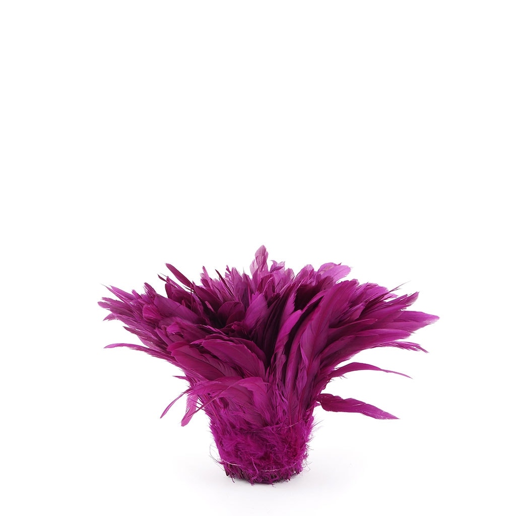ooster Coque Tail Feathers Bleach and Dyed - Very Berry