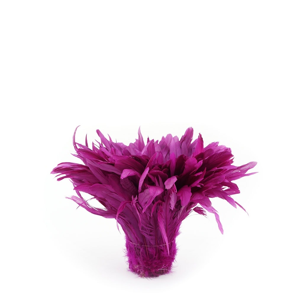 Rooster Coque Tails-Bleach-Dyed - Very Berry
