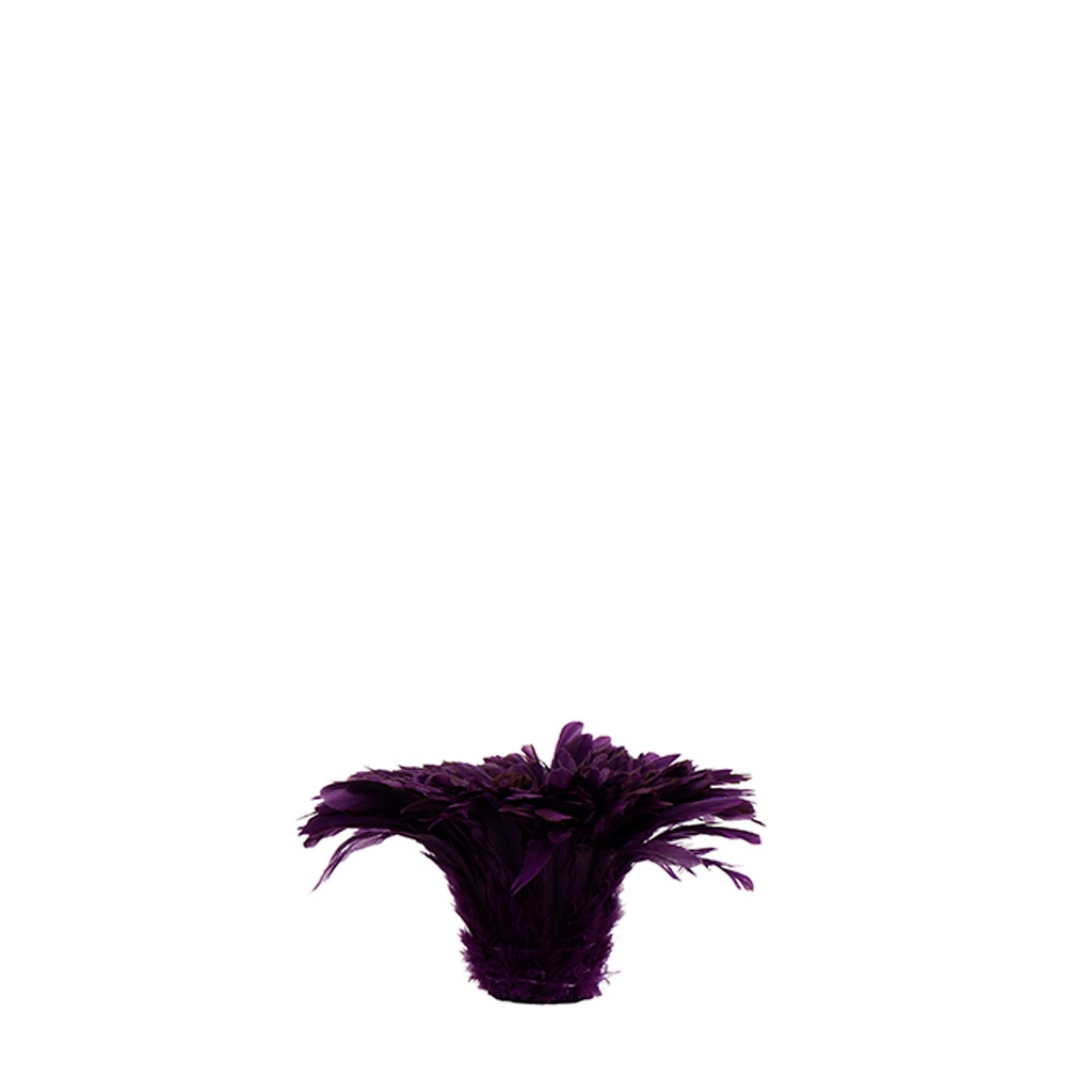Rooster Coque Tails White-Dyed - Purple