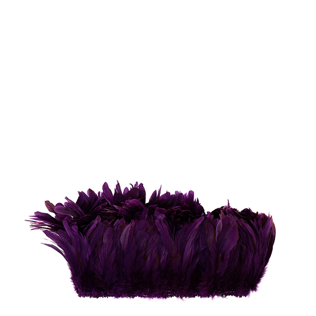 Rooster Coque Tails White-Dyed - Purple