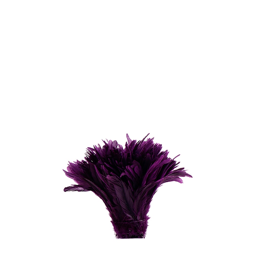 Rooster Coque Tails White-Dyed - Purple